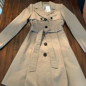 H&M Tan Trench-coat Size 4 brand new